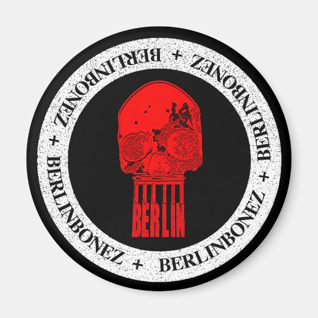 Imã BrandenBurgSkull Fridge íman (Frente)