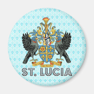 Imã Brasão de alta qualidade de St Lucia