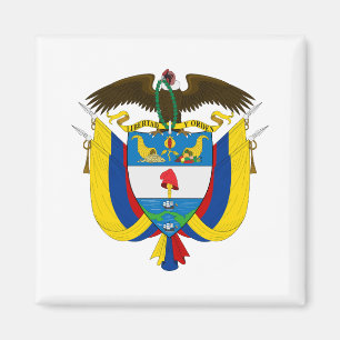Imã brasão de armas da Colômbia símbolo emblema bandei
