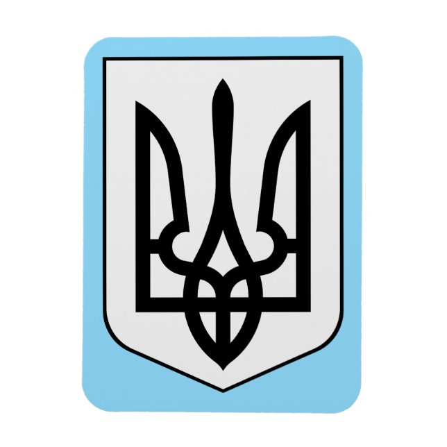 Ímã Brasão de armas da Ucrânia (Vertical)