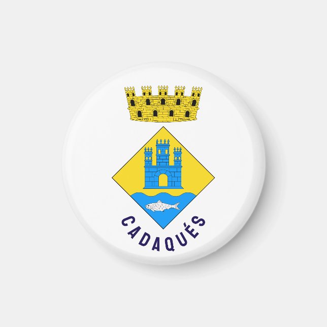 Imã Brasão de armas de Cadaqués (Frente)