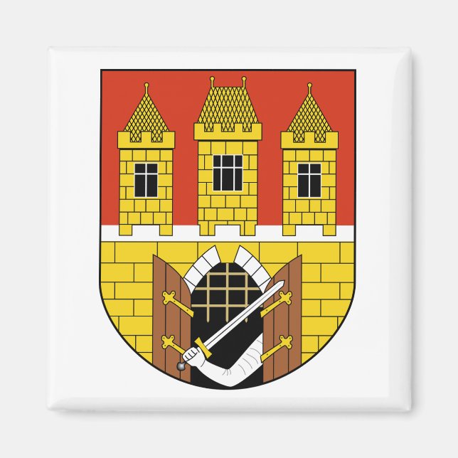 Imã Brasão de armas de Praga, República Tcheca (Frente)