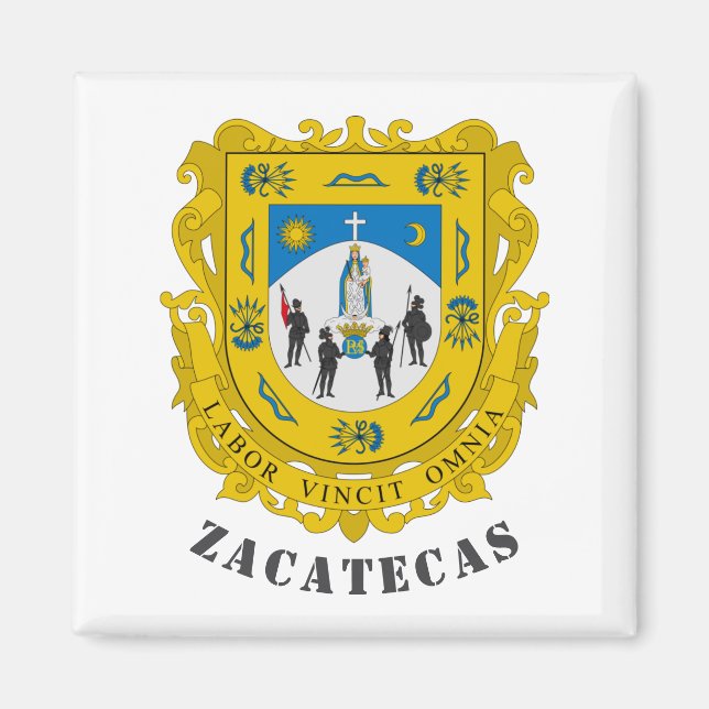 Imã Brasão de Armas de Zacatecas, México (Frente)