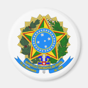 Imã brasão de armas do país brasil símbolo emblema est
