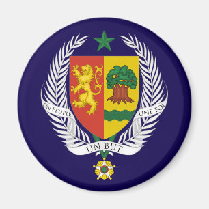 Imã brasão de armas do país senegal símbolo emblema ba