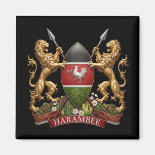 Imã Brasão de armas do Quênia símbolo emblema bandeira