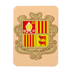 Ímã Brasão de Armas Histórico Co-Principado de Andorra