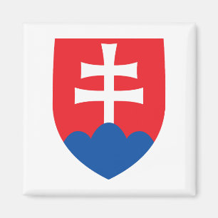 Imã brasão de armas símbolo emblema cruz da Eslováquia