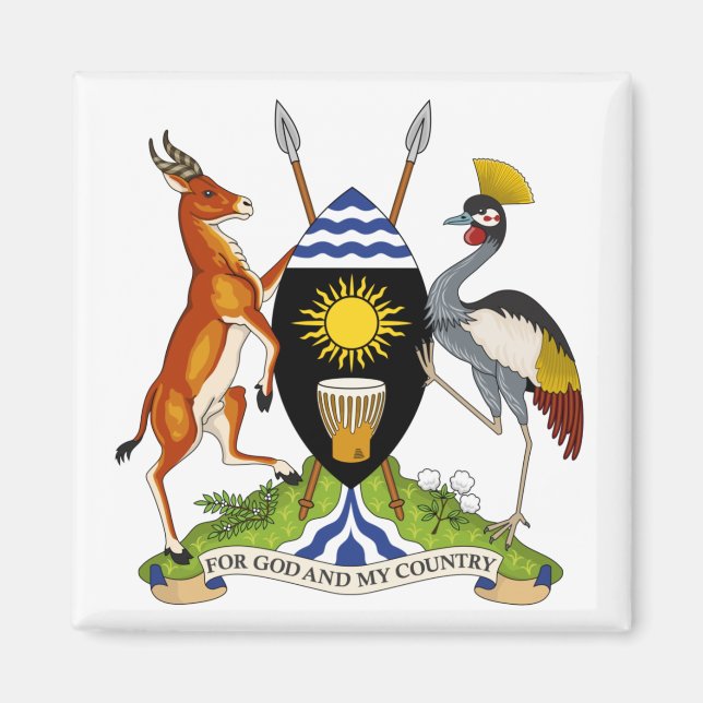 Imã brasão de Uganda (Frente)