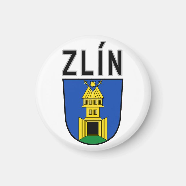 Imã Brasão de Zlín, República Tcheca (Frente)