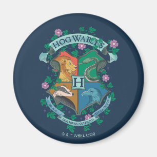 Imã Brasão Floral de HOGWARTS™