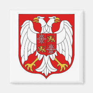 Imã Brasão Serbia & símbolo do oficial de Montenegro