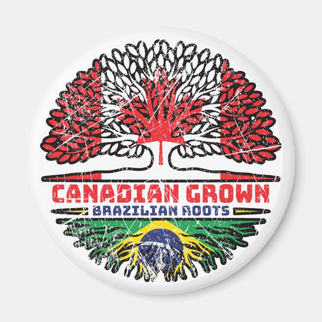 Imã Brasil: Canadá, Canadá, Bandeira de Raízes de Árvo (Frente)