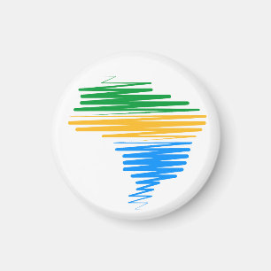 Imã Brasil mapeia borda com cores de bandeira brasilei