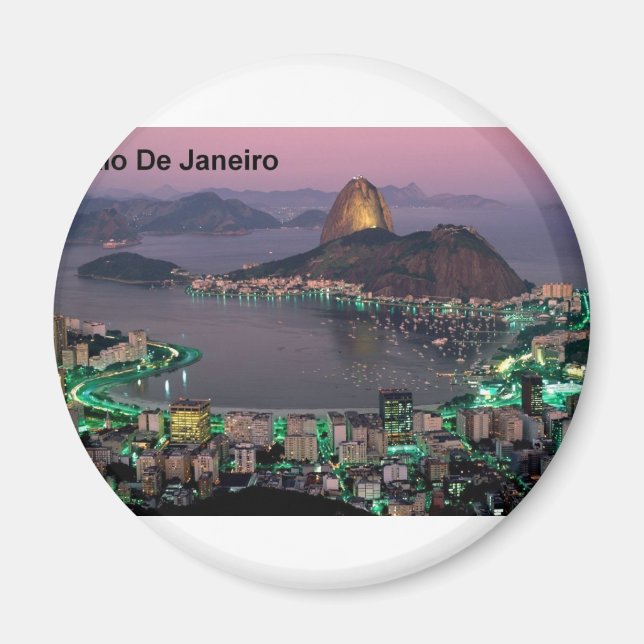 Imã Brasil Montanha Pão de Açúcar do Rio de Janeiro (R (Frente)