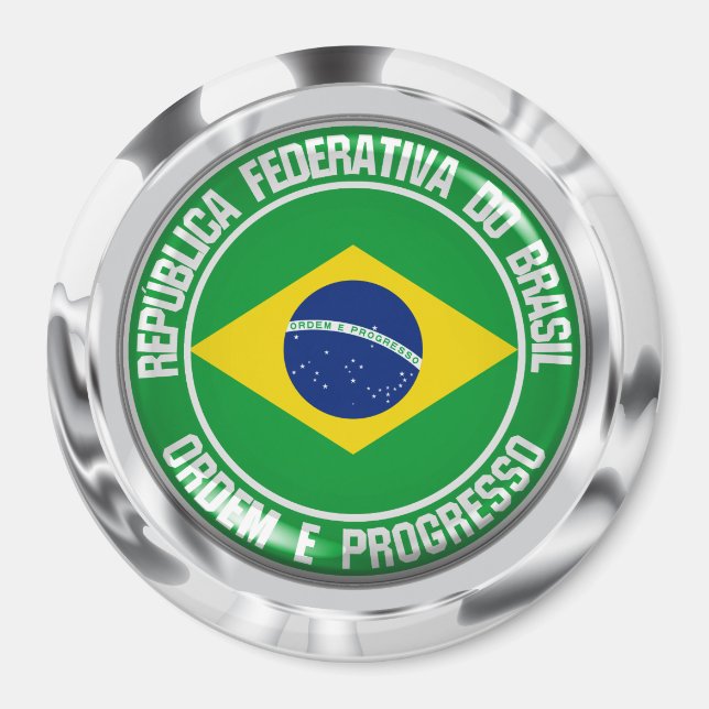 Imã Brasil Round Emblem (Frente)