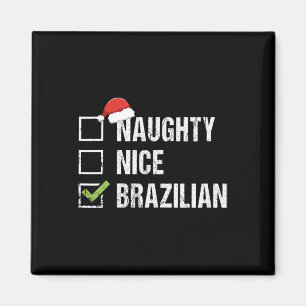 Imã Brasil Santa Hat, um Natal maroto