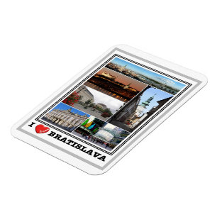 Ímã Bratislava - Eu Amo - Eslováquia - Magnet