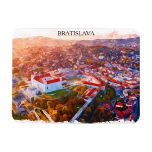 Ímã Bratislava Histórica Eslováquia - Horizonte à Agua