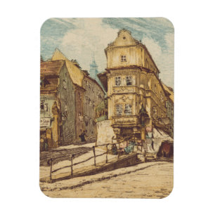 Ímã Bratislava por Richard Lux Século Gravura Colorida