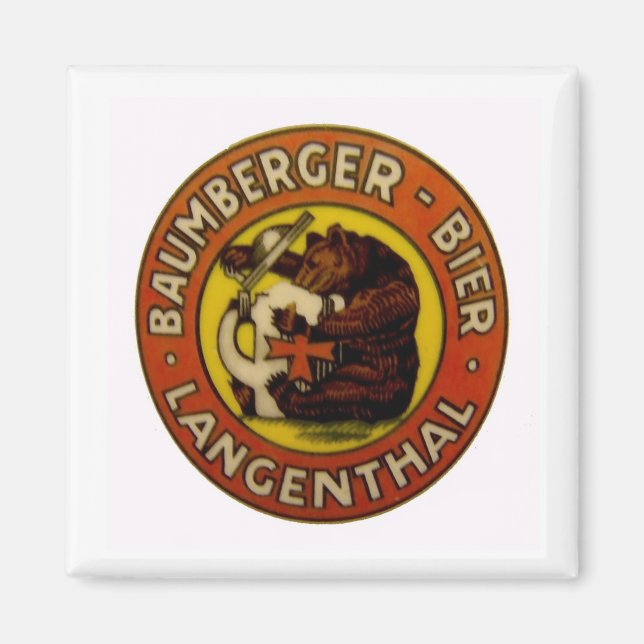 Imã Brauerei Baumberger Langenthal Magnet (Frente)