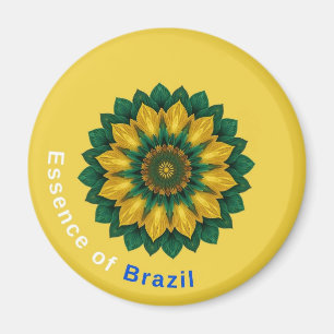 Imã Brazil Banana Leaf Mandala - Essence of Brazil Key