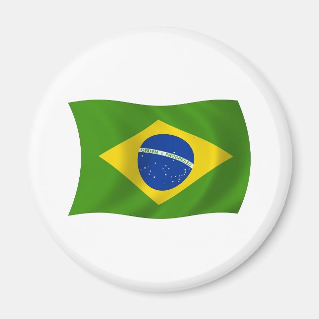 Imã Brazil Flag Magnet (Frente)