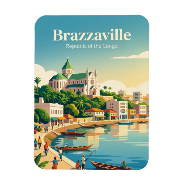 Ímã Brazzaville República do Congo (Vertical)