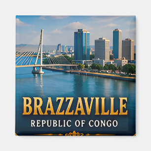 Imã Brazzaville Rio Congo e Vibrante Vida Urbana