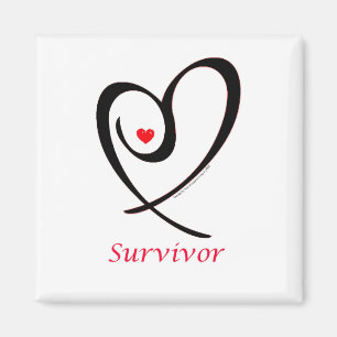 Imã Breast Cancer Survivor logo by 3x artist