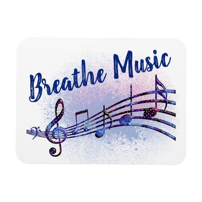 Ímã Breathe Music MoonDreams Logotipo de música (Horizontal)
