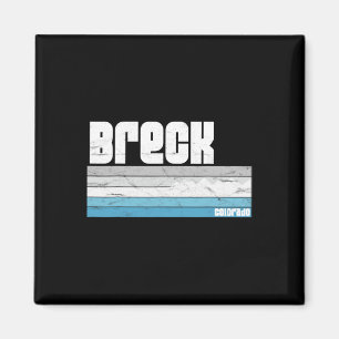 Imã Breckenridge Colorado Retro Breck Co Skiing Snowbo