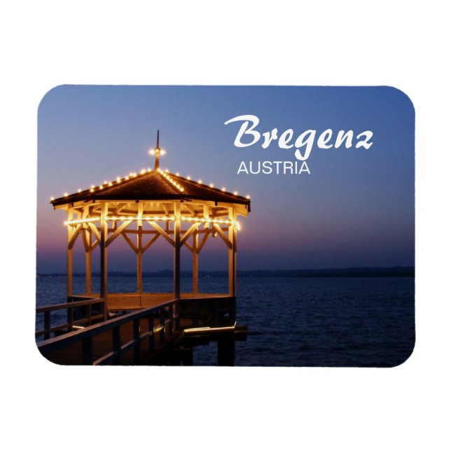 Ímã Bregenz na Áustria - Magneta Premium (Horizontal)