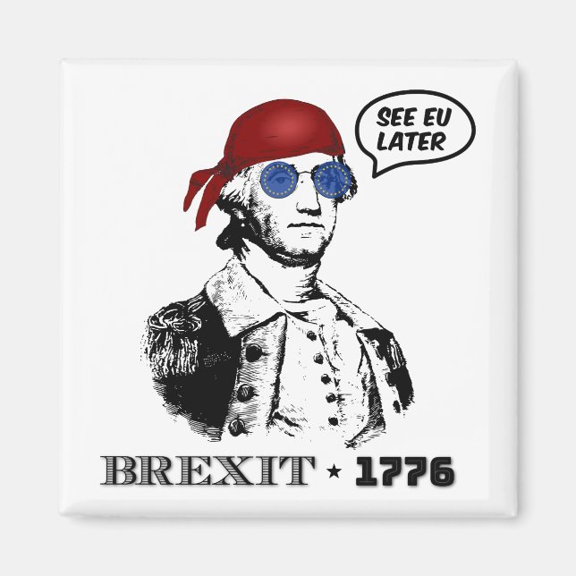 Imã Brexit 1776 George Washington Óculos de Sol Cool (Frente)