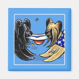 Imã Briard Mad Hatters Off-Leash Art™