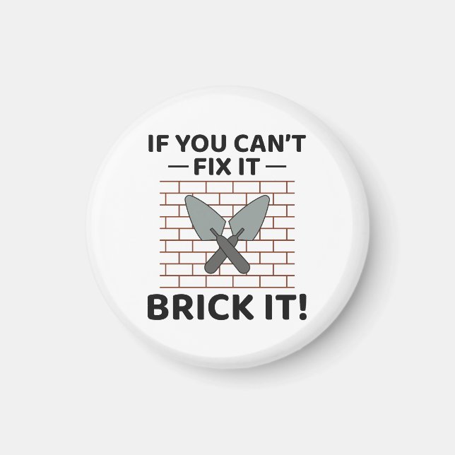 Imã Brick It Up: Camada de tijolo Hilariante para aman (Frente)