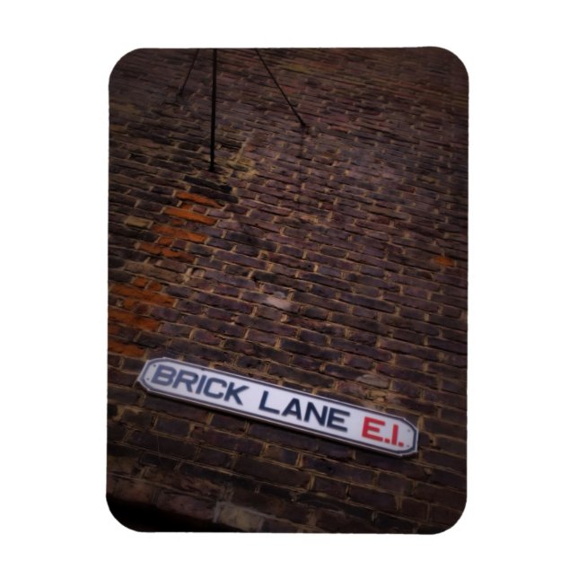 Ímã Brick Lane - Street Sign - London - Magnet (Vertical)