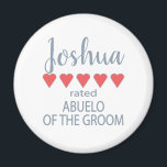 Imã Bridal e Festa de casamento 5 Coração Abuelo do Gr<br><div class="desc">Os membros do partido nobre e da festa de casamento sentir-se-ão amados e apreciados com um presente de "cinco corações" feito especialmente para eles. O amor é o que ele quer. Quer seja um casamento em casa ou um casamento de destino, os itens personalizados vão certamente trazer sorrisos ao longo...</div>