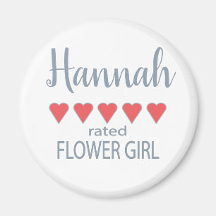 Imã Bridal e Festa de casamento 5 Garota Flor do Coraç