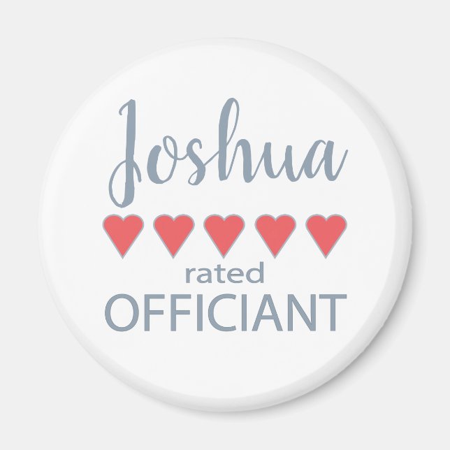 Imã Bridal e Festa de casamento 5 Oficiente do coração (Frente)