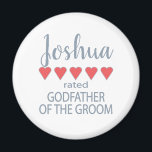 Imã Bridal e Festa de casamento 5 Padrinho do Coração<br><div class="desc">Os membros do partido nobre e da festa de casamento sentir-se-ão amados e apreciados com um presente de "cinco corações" feito especialmente para eles. O amor é o que ele quer. Quer seja um casamento em casa ou um casamento de destino, os itens personalizados vão certamente trazer sorrisos ao longo...</div>