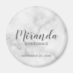 Imã Bridesmaid Personalizado de Script Moderno