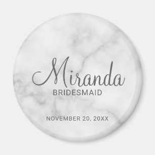 Imã Bridesmaid Personalizado de Script Moderno