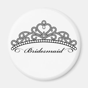 Imã Bridesmaid Tiara Magnet