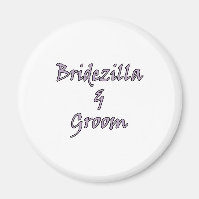 Imã Bridezilla & Groom (Frente)