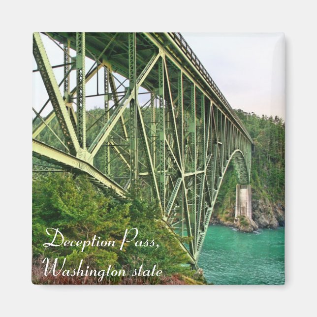 Imã bridge, Deception Pass, estado de Washington (Frente)