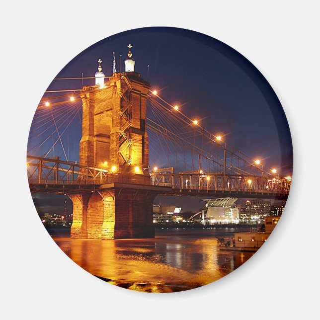 Imã Bridge over Ohio River in Cincinnati Ohio  (Frente)