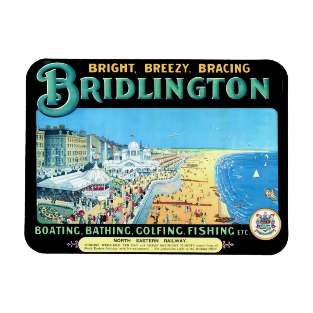 Ímã Bridlington pelo Mar (Horizontal)