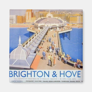 Imã Brigghton & levantou o vintage Railway do poster