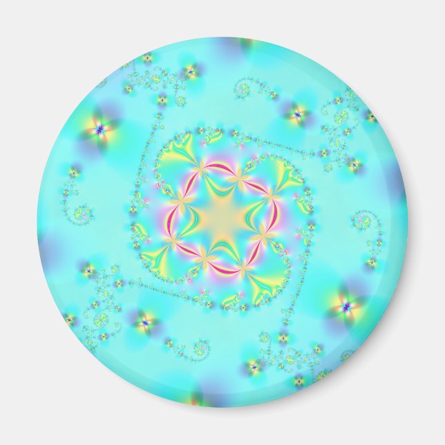 Imã Bright Fractal Art (Frente)